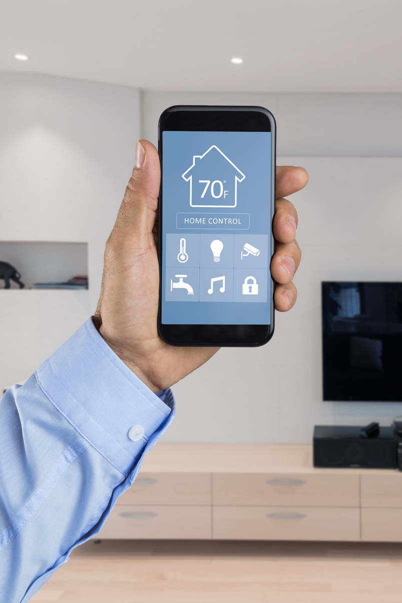 Smart home system on mobile phone